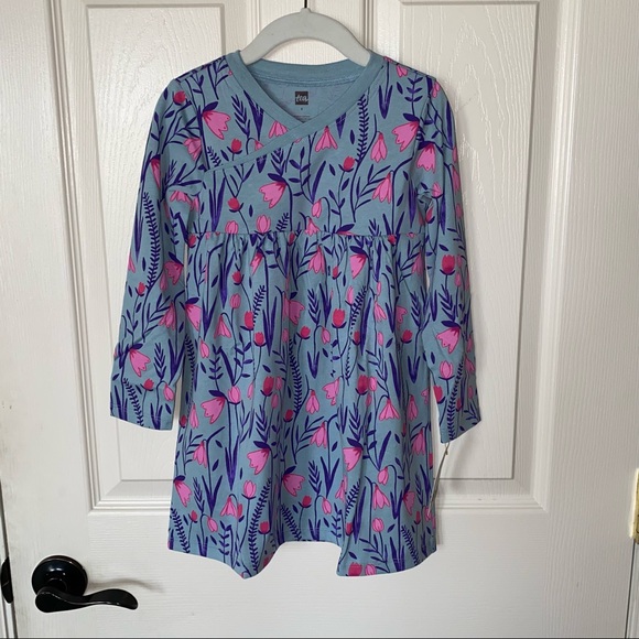 Tea Collection Floral Wrap Neck Dress -NEW! - Picture 12 of 12